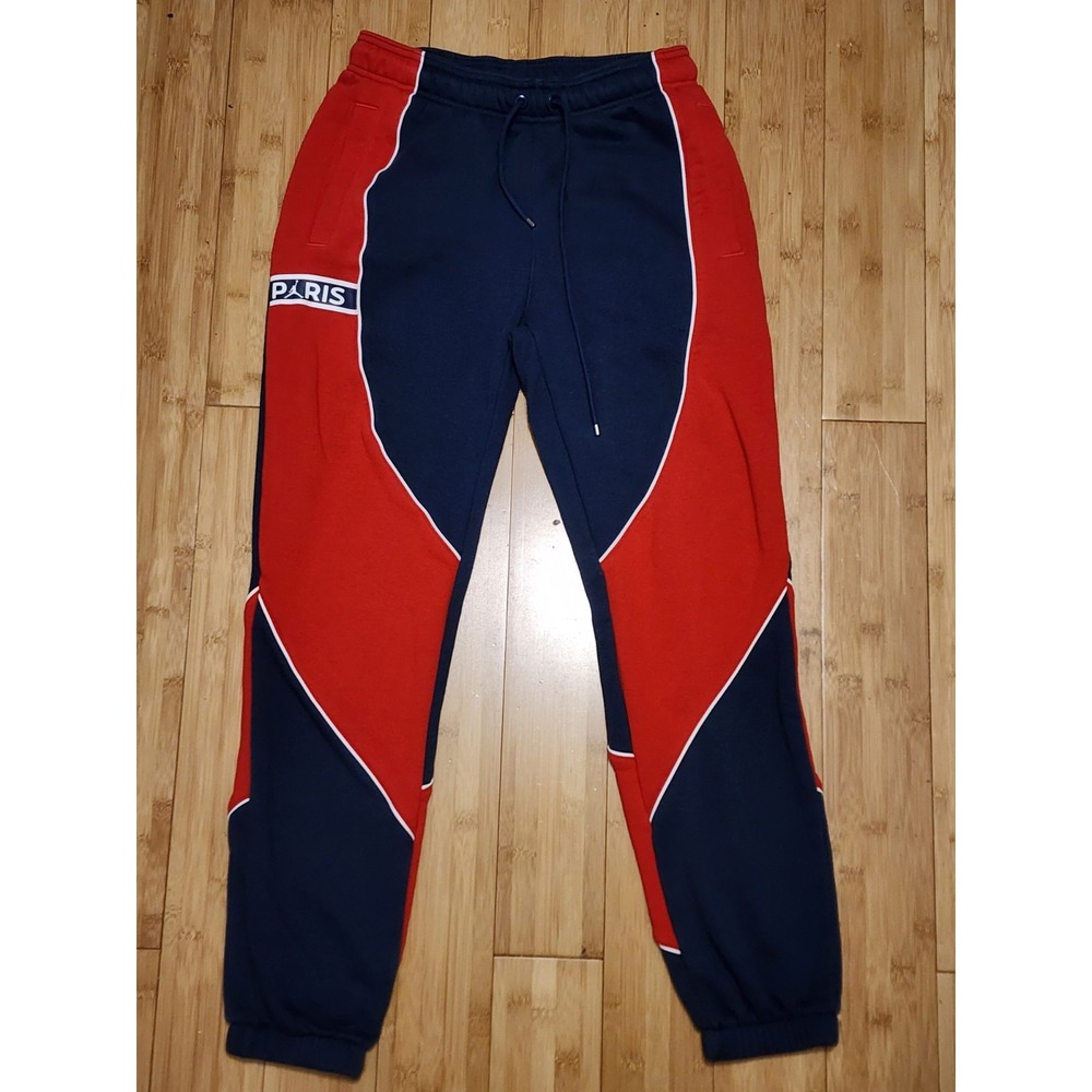Nike Jordan Paris Saint-Germain Womens XS Jogger Sweatpants Blue Red DC0455-410